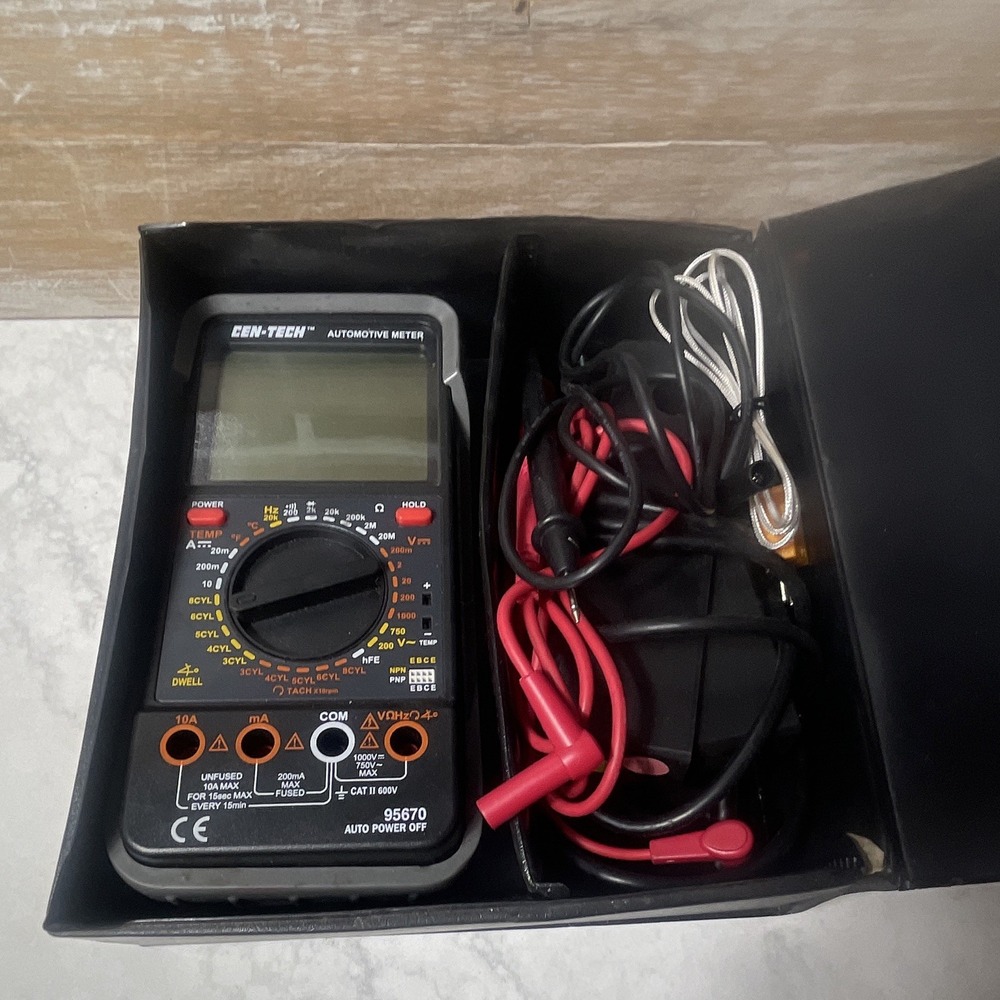 Cen-Tech 95670 automotive digital multimeter and tachometer kit